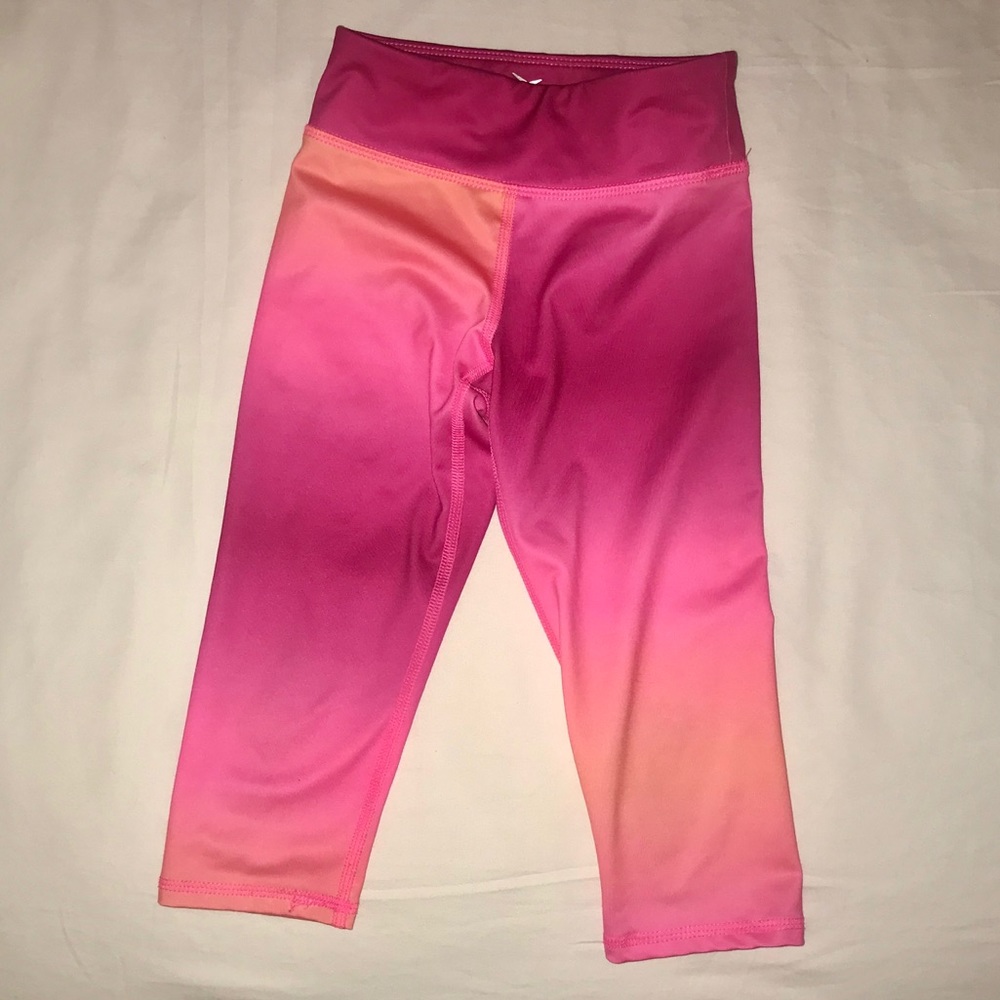 Size 5 tie dye pink capri dri fit pants:) like new